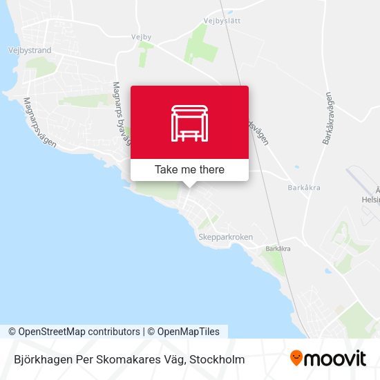 Björkhagen Per Skomakares Väg map