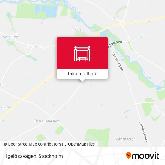 Igelösavägen map