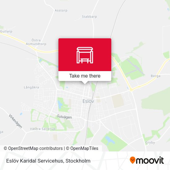 Eslöv Karidal Servicehus map