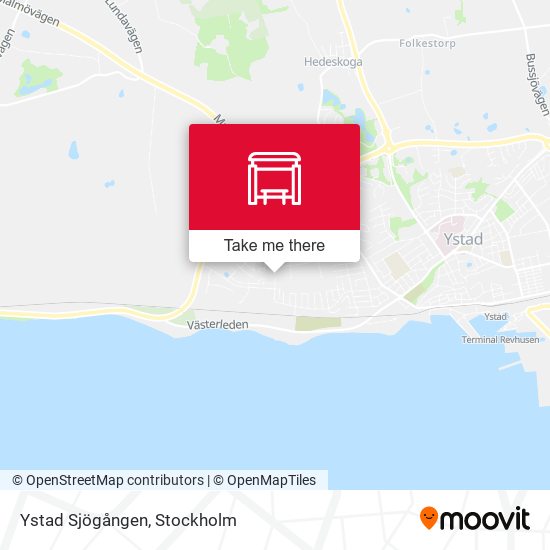 Ystad Sjögången map