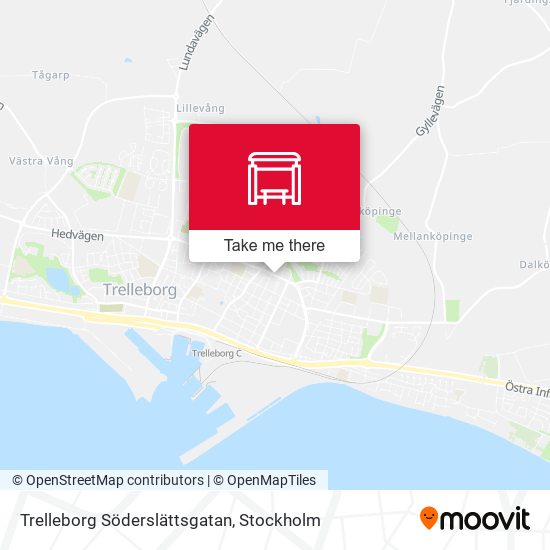 Trelleborg Söderslättsgatan map
