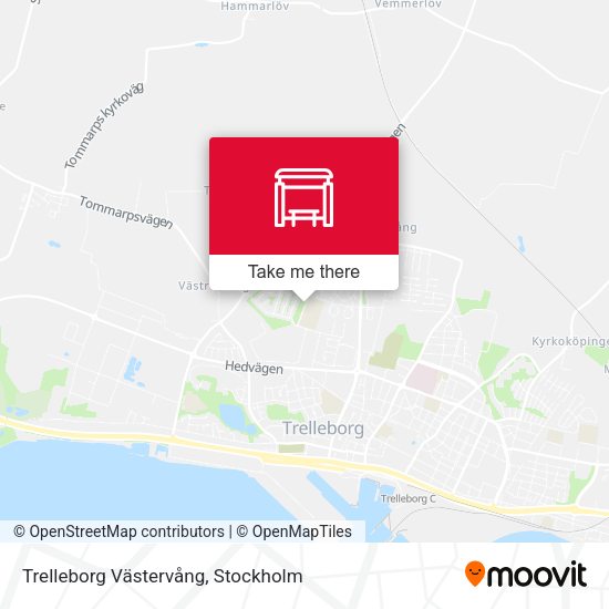 Trelleborg Västervång map