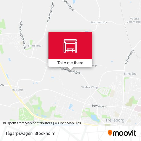 Tågarpsvägen map