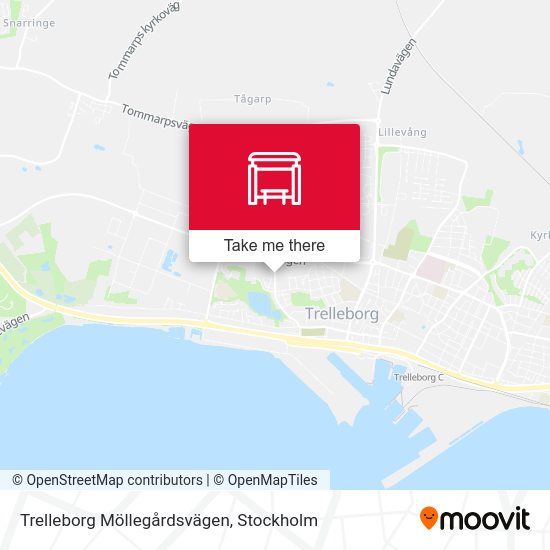 Trelleborg Möllegårdsvägen map