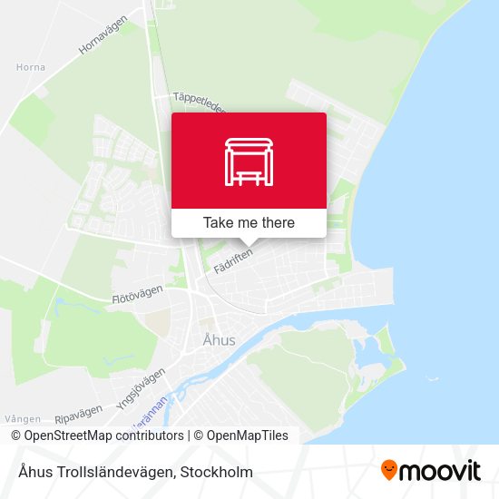 Åhus Trollsländevägen map