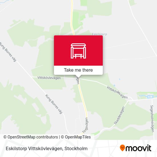 Eskilstorp Vittskövlevägen map