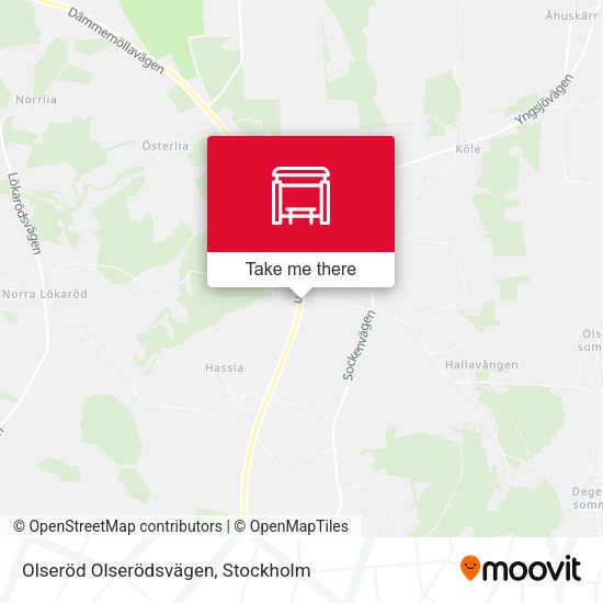 Olseröd Olserödsvägen map
