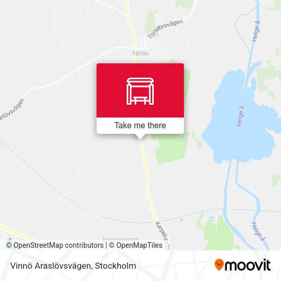 Vinnö Araslövsvägen map