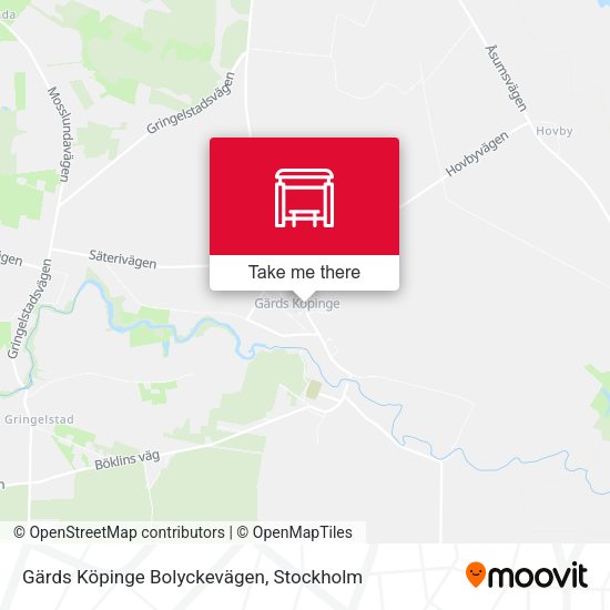 Gärds Köpinge Bolyckevägen map