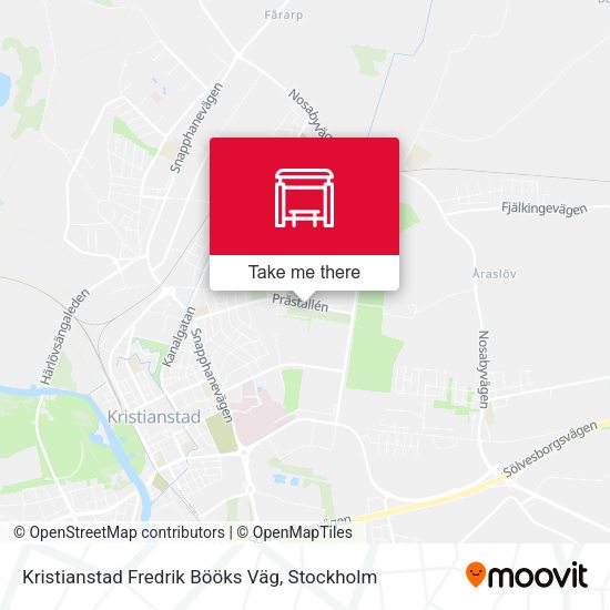 Kristianstad Fredrik Bööks Väg map