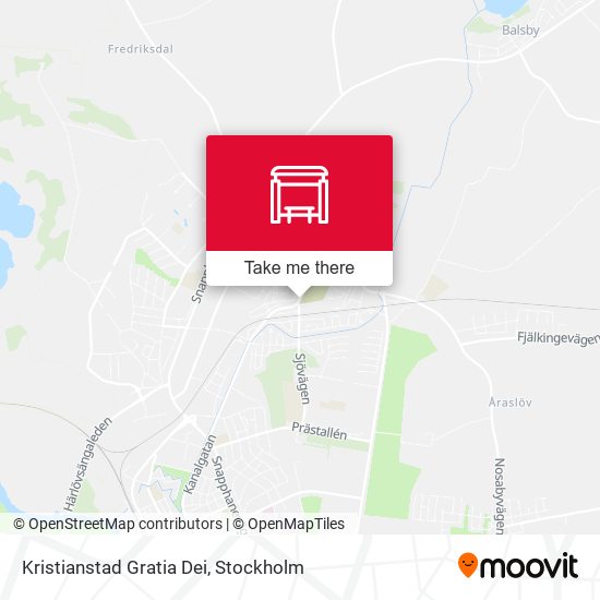 Kristianstad Gratia Dei map