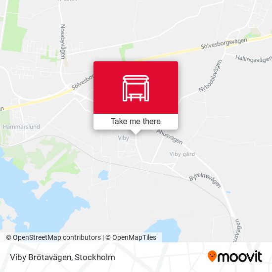 Viby Brötavägen map