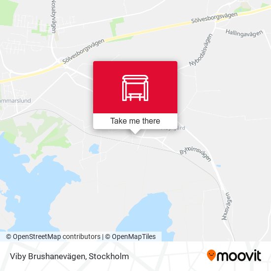 Viby Brushanevägen map