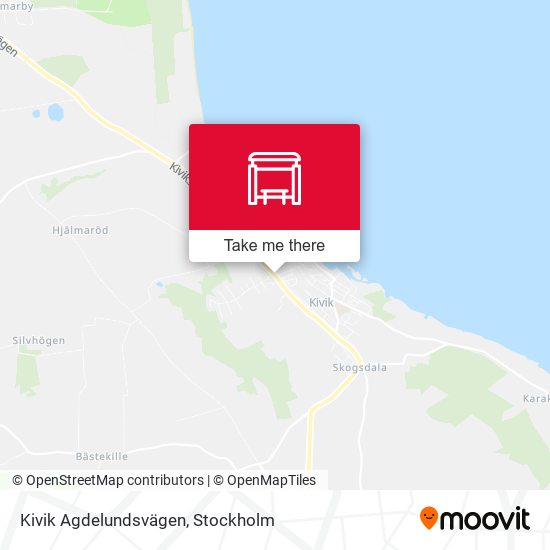 Kivik Agdelundsvägen map