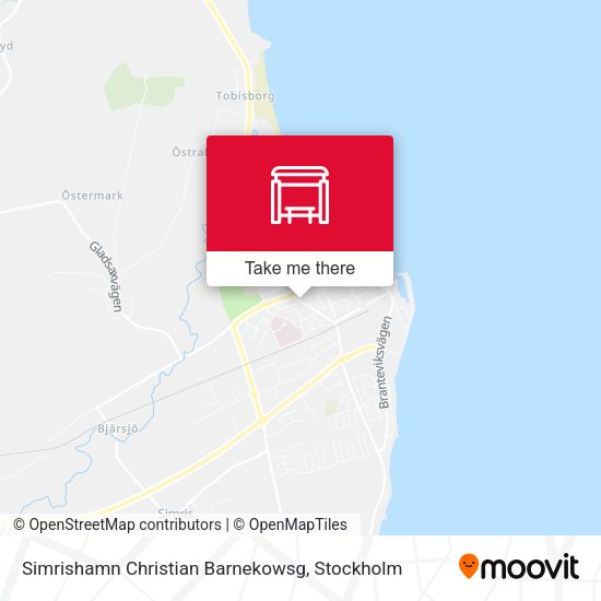 Simrishamn Christian Barnekowsg map