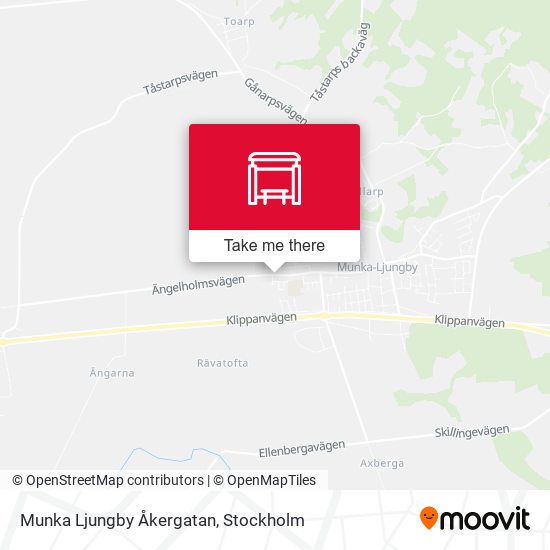 Munka Ljungby Åkergatan map
