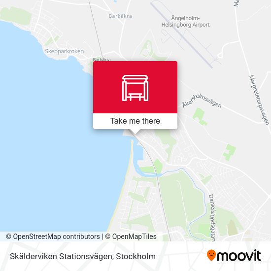 Skälderviken Stationsvägen map