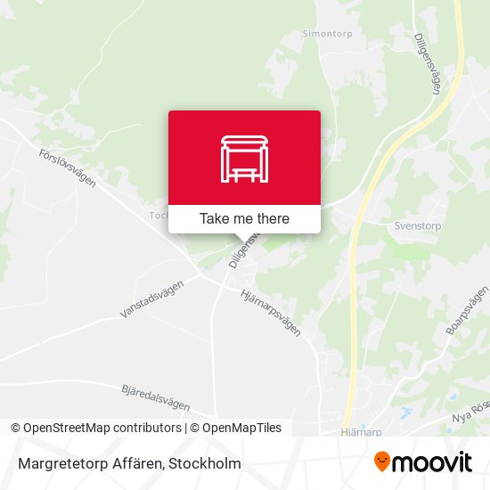 Margretetorp Affären map