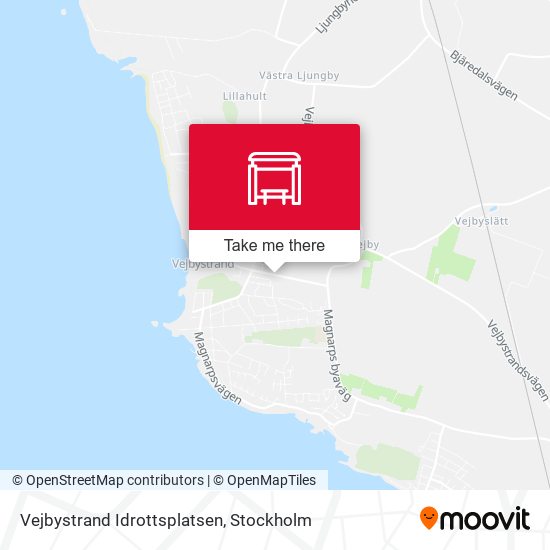 Vejbystrand Idrottsplatsen map