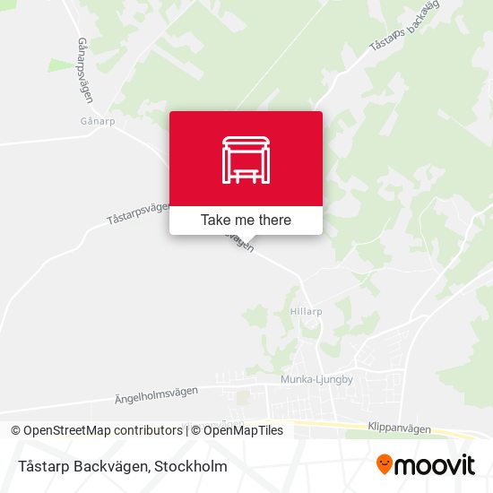 Tåstarp Backvägen map