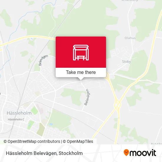 Hässleholm Belevägen map