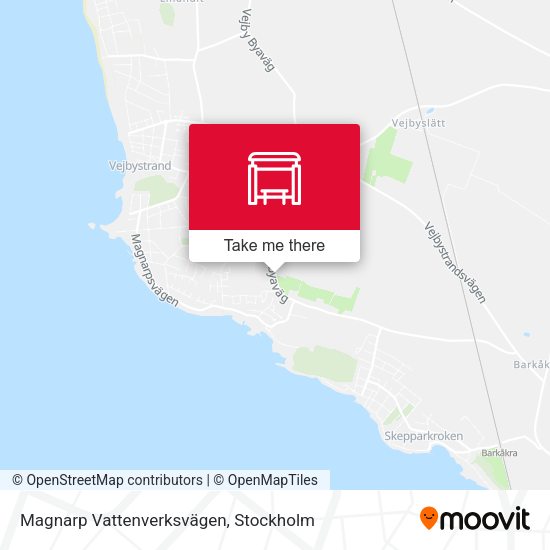 Magnarp Vattenverksvägen map