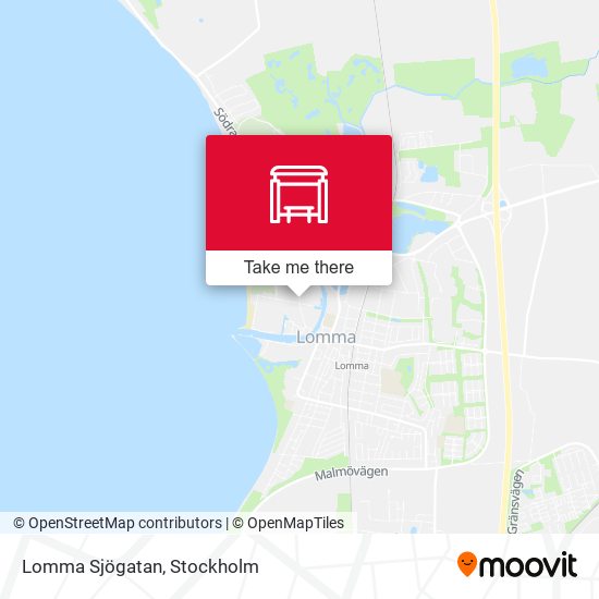Lomma Sjögatan map