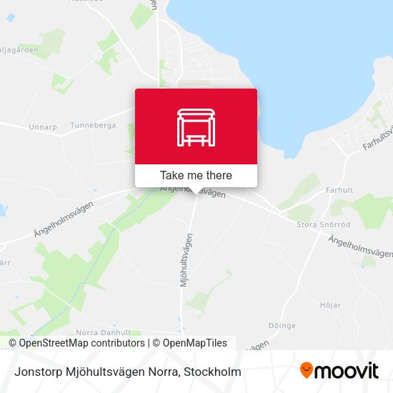 Jonstorp Mjöhultsvägen Norra map