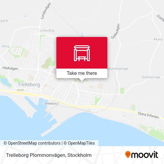 Trelleborg Plommonvägen map