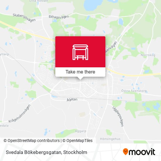 Svedala Bökebergsgatan map