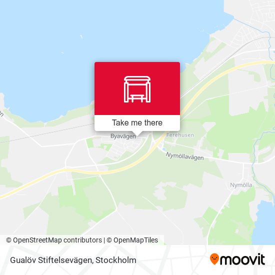 Gualöv Stiftelsevägen map