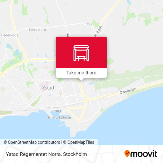 Ystad Regementet Norra map
