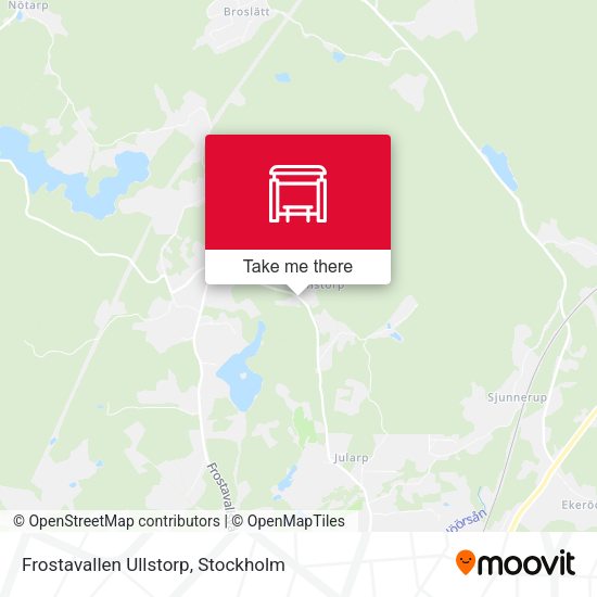 Frostavallen Ullstorp map