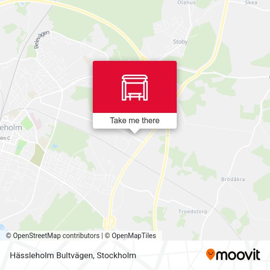 Hässleholm Bultvägen map