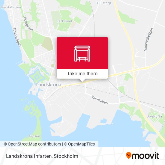 Landskrona Infarten map
