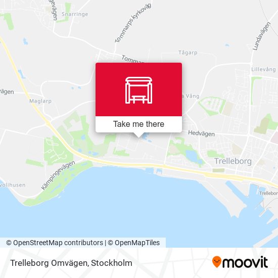 Trelleborg Omvägen map
