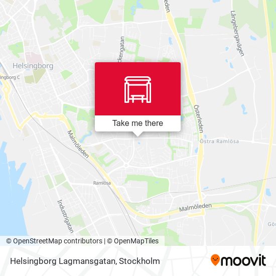 Helsingborg Lagmansgatan map