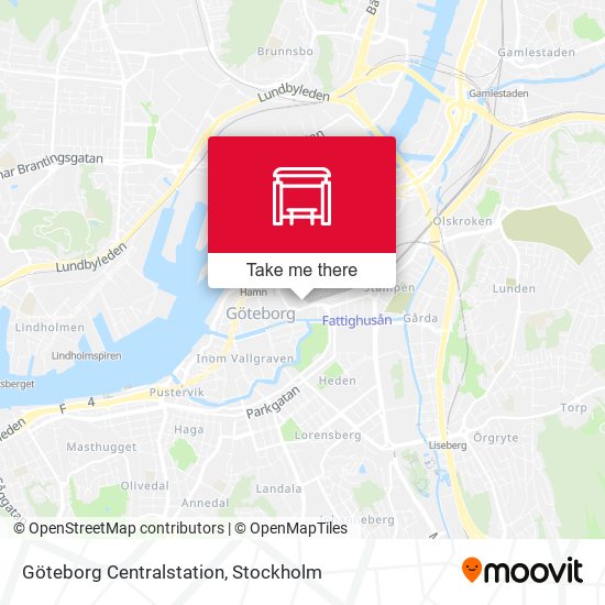 Göteborg Centralstation map
