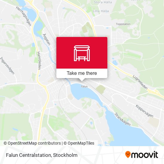 Falun Centralstation map