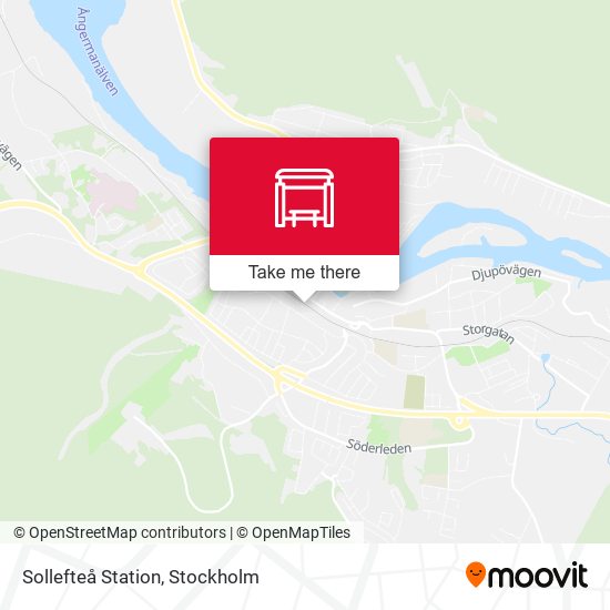Sollefteå Station map