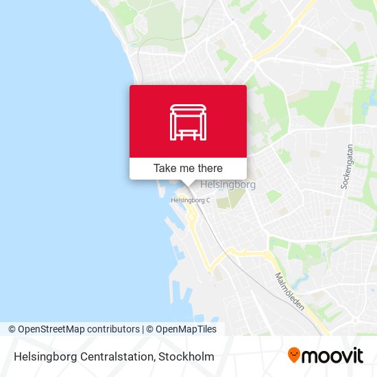 Helsingborg Centralstation map