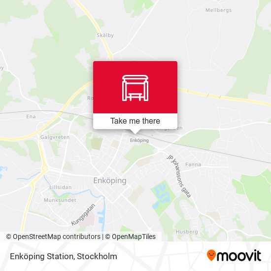 Enköping Station map