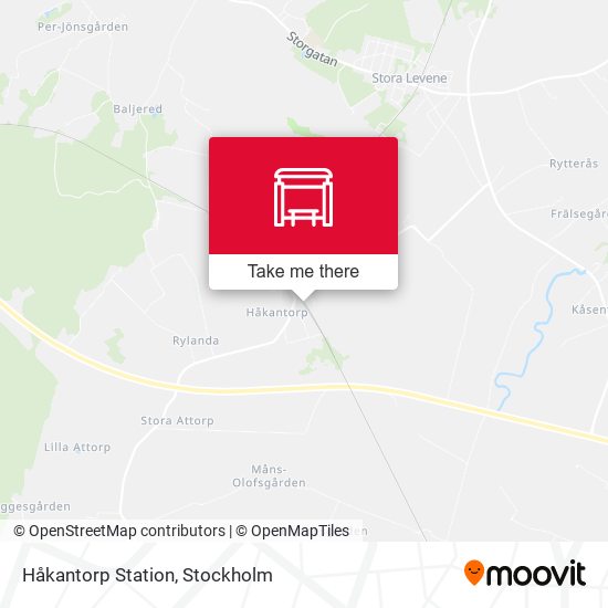 Håkantorp Station map