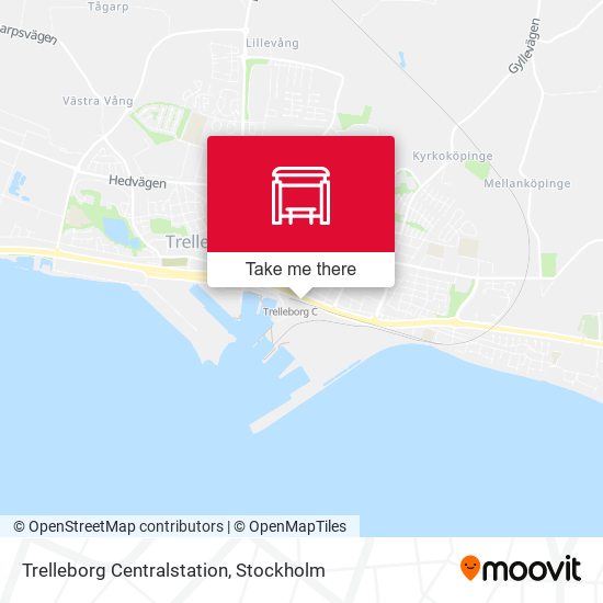 Trelleborg Centralstation map