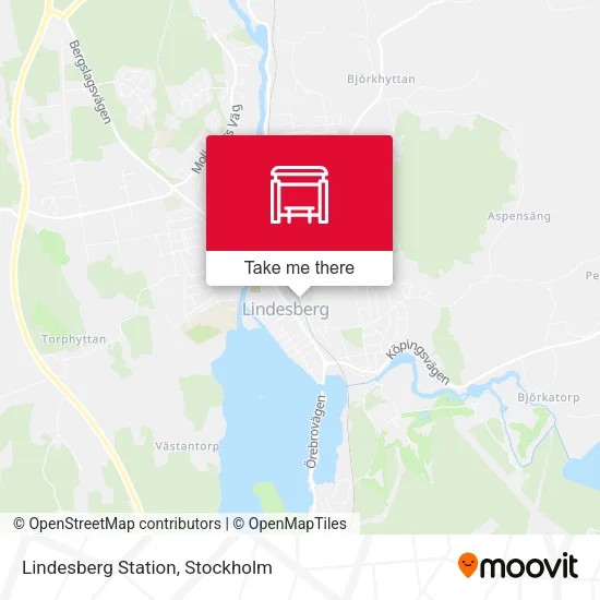 Lindesberg Station map