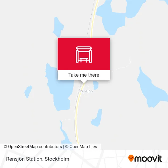 Rensjön Station map