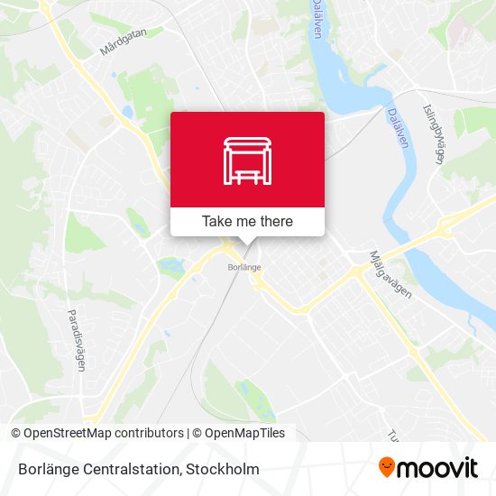 Borlänge Centralstation map