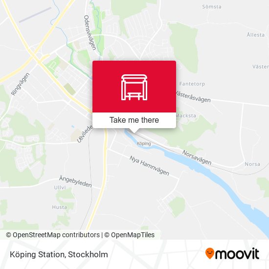 Köping Station map