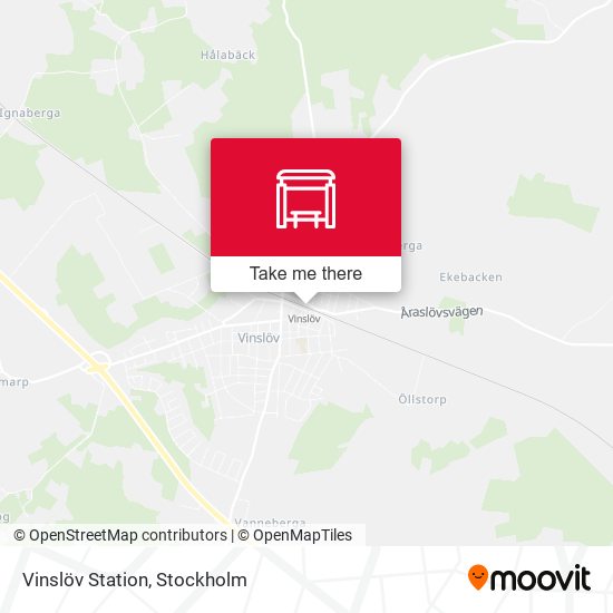 Vinslöv Station map