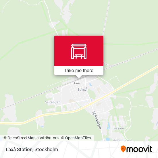 Laxå Station map